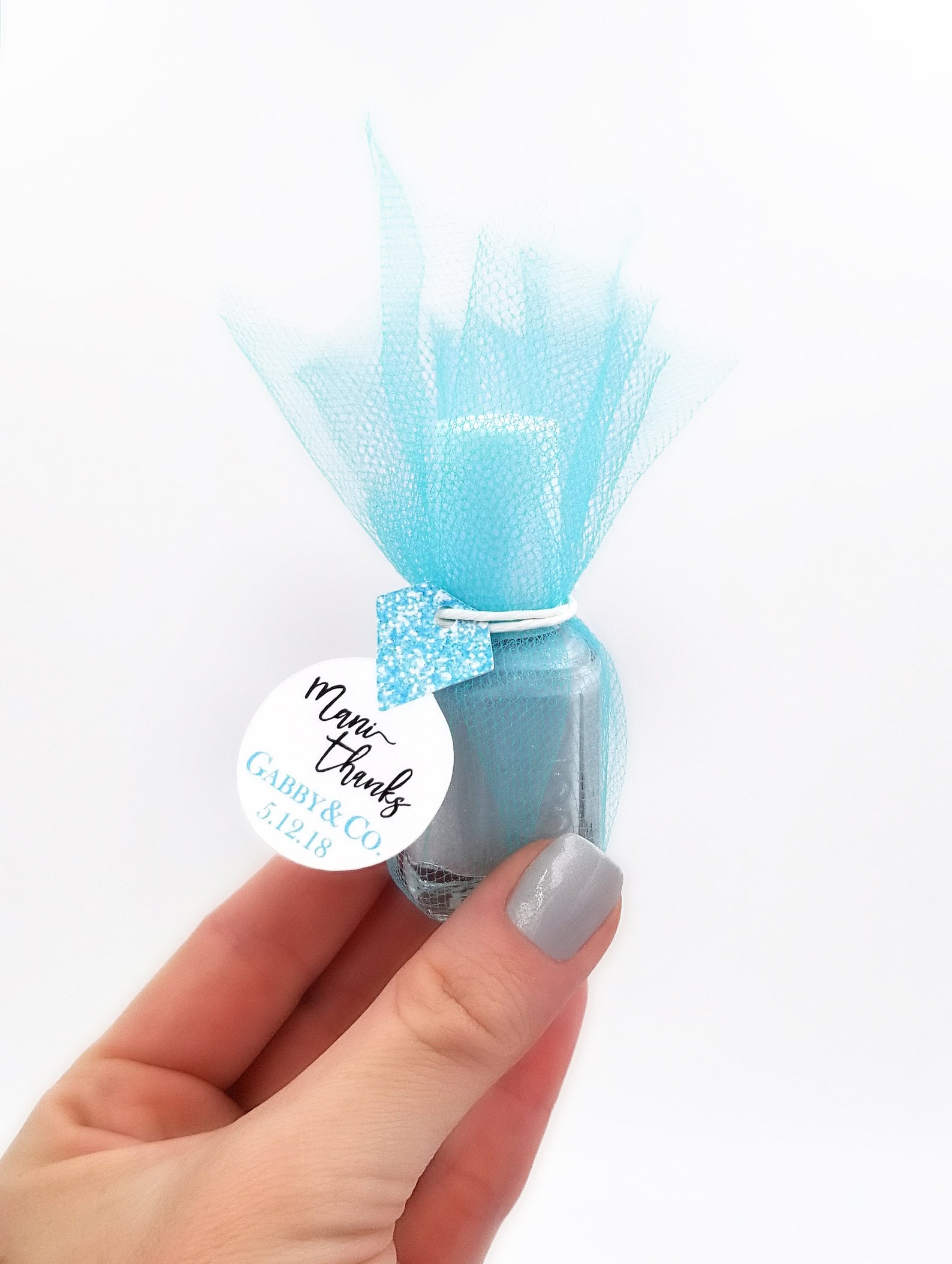 Nail Polish Favor Tags Mani Thanks Favors Shower Favor Tags Etsy