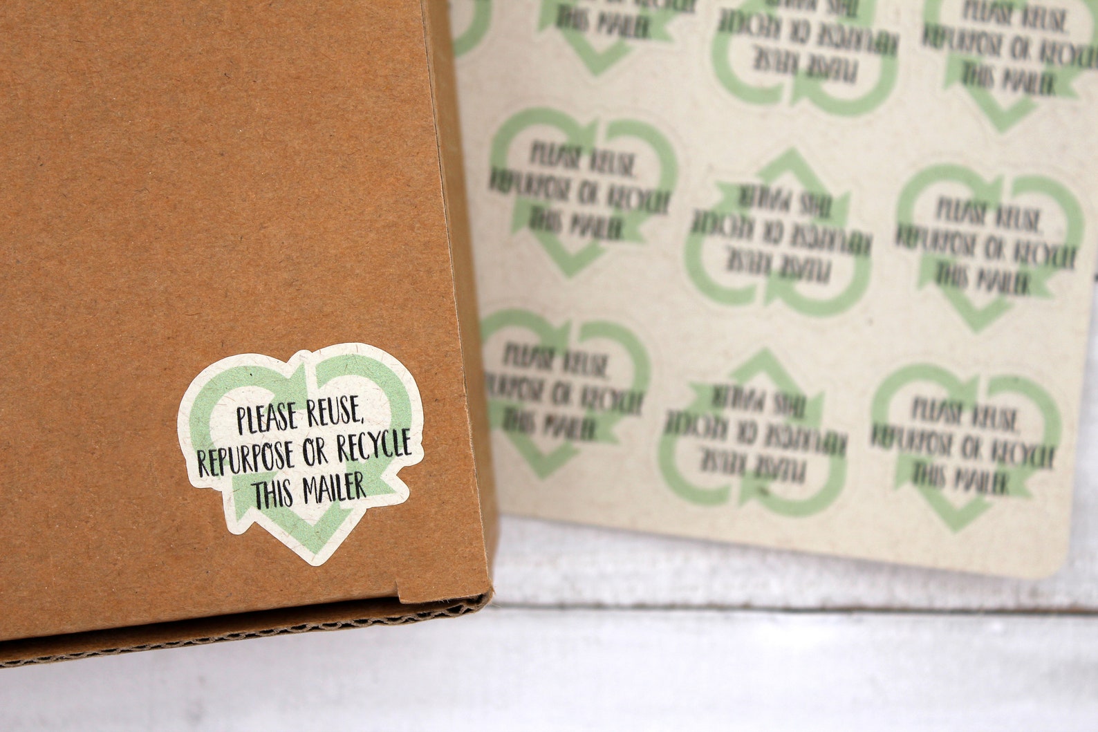 Please Reuse Repurpose or Recycle This Mailer Box Recycle Etsy