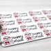 Holiday Sloth Happy Mail Stickers, Christmas Present Mail Sticker ...