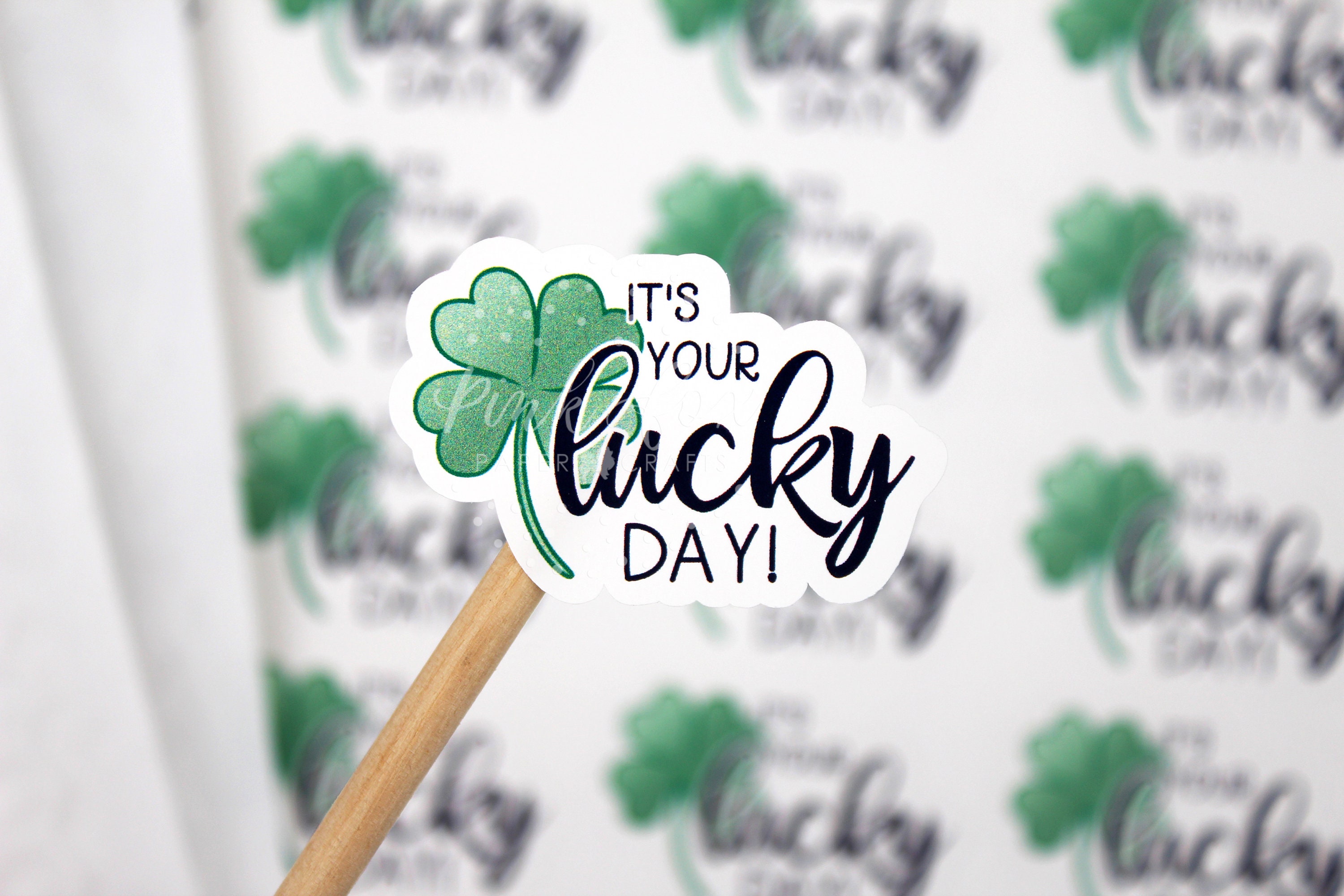 It's Your Lucky Day Happy Mail Sticker St. Patrick's | Etsy