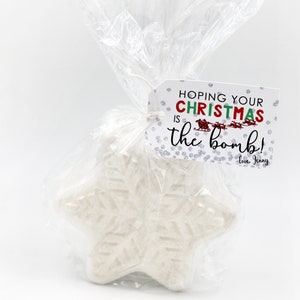 Hoping Your Christmas is the Bomb Gift Tag, Bath Bomb Tags, Christmas Xmas Holiday, Stocking Stuffers, Friends Gifts, Wrapping Presents Tags