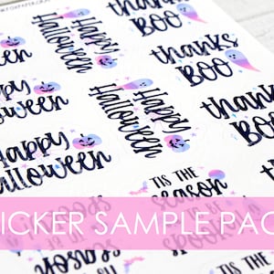 Halloween & Herbst 32 Sample Sticker Pack, Happy Mail Sticker Set, Small Business Stickers, Danke Aufkleber für Small Business Verpackungen