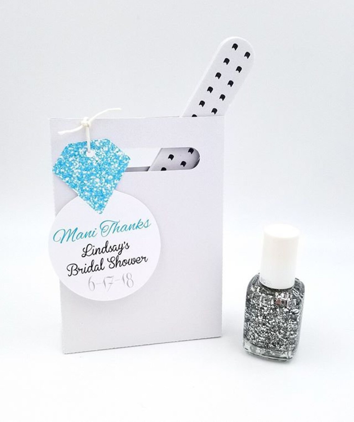 Nail Polish Favor Tags Mani Thanks Favor Tags Bridal Wedding Etsy