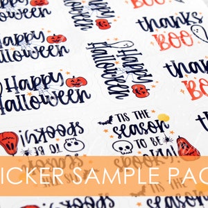Halloween & Herbst 32 Sample Sticker Pack, Happy Mail Sticker Set, Small Business Stickers, Danke Aufkleber für Small Business Verpackungen