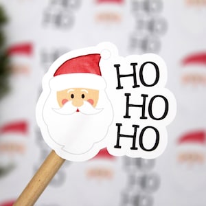 Adesivi "Santa Ho Ho Ho", adesivi "Buona Posta", adesivi per biglietti di Natale, confezioni per piccole imprese, grazie per il tuo piccolo negozio Etsy