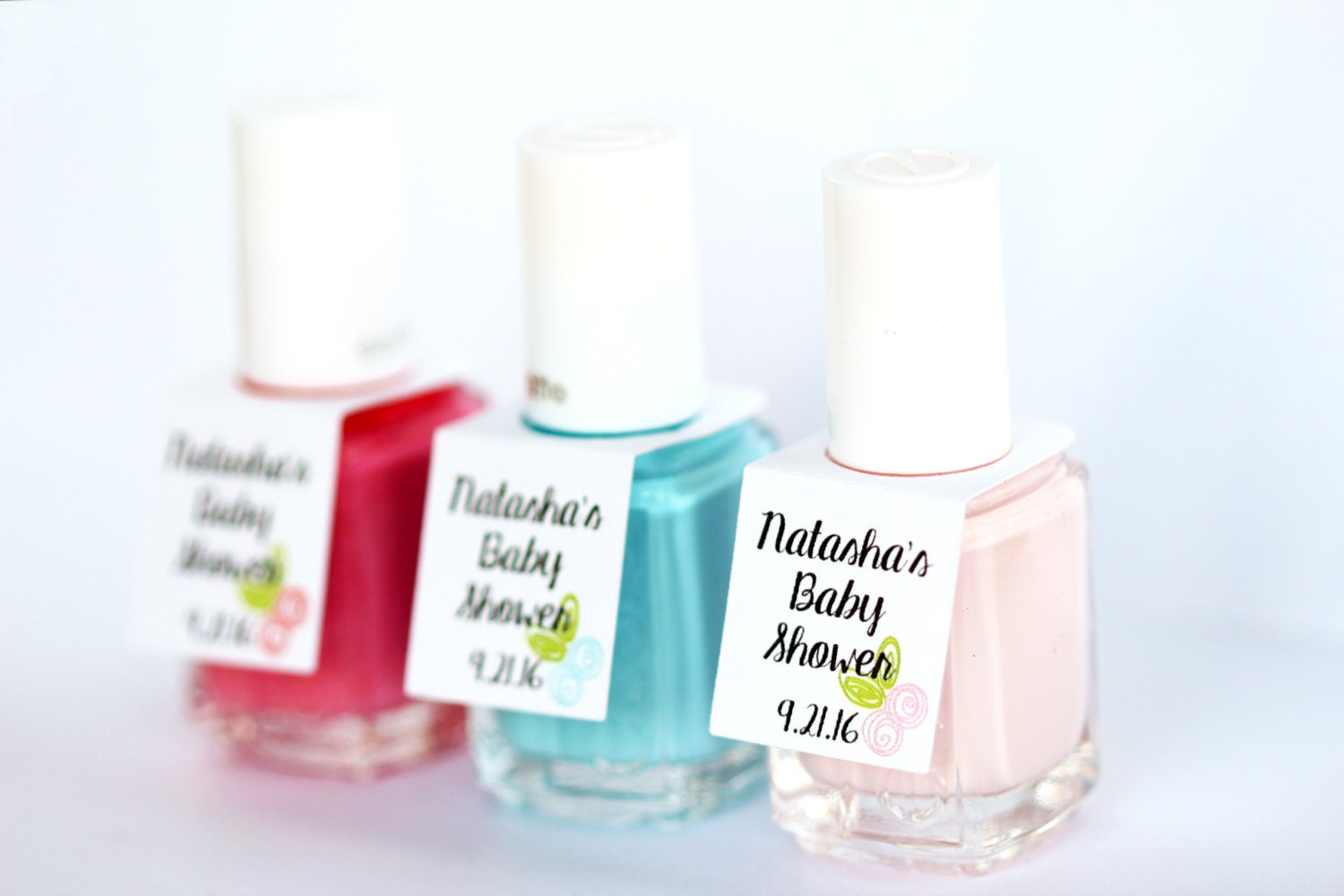 Nail Polish Favor Tags Thank You Favor Tags Shower Tags Etsy