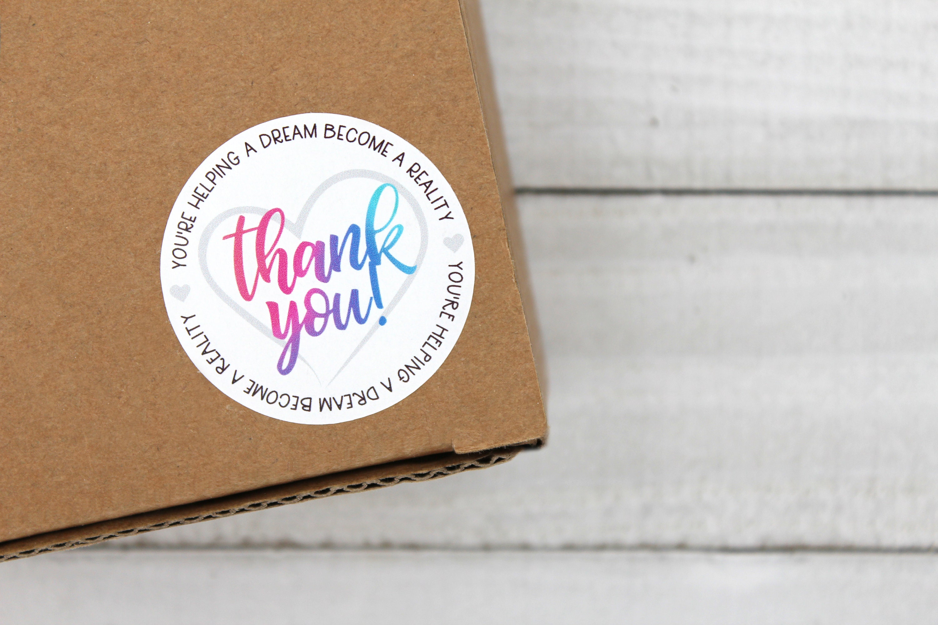 Thank You You're Helping A Dream Become A Reality Sticker - Etsy