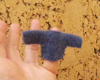 Cashmere blue sweater - 1/12th miniature