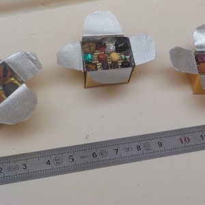 Miniature chocolate boxes 1/6th 1/12th - 3 models to choose from (metal)