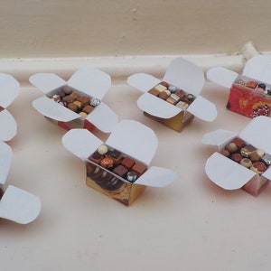 Miniature chocolate boxes 1/6th 1/12th - 8 models to choose from