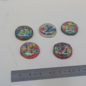 Box of miniature liquorice type candies 1/12th
