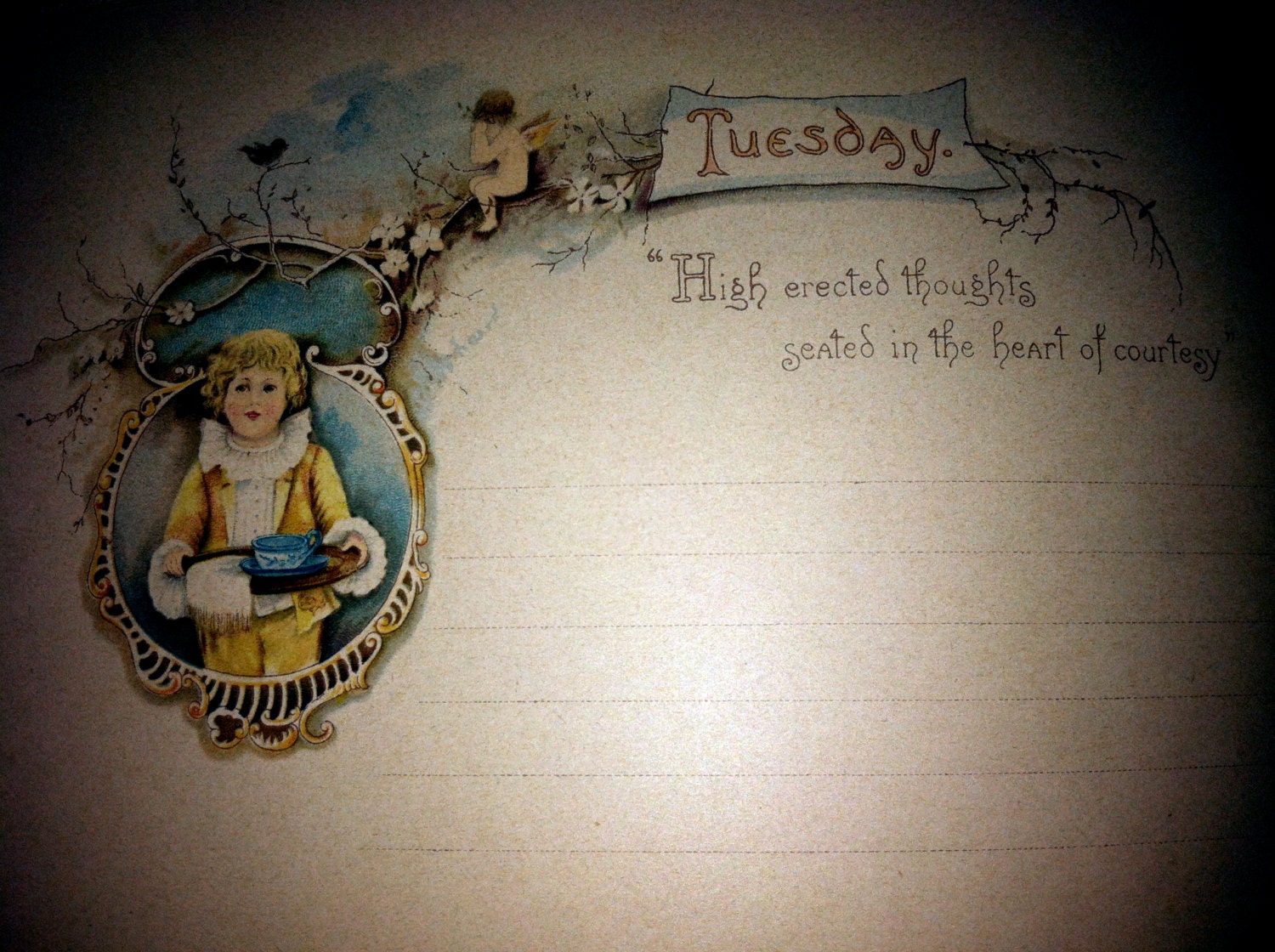 Antique Vintage Victorian Lady's Guest Book Etsy