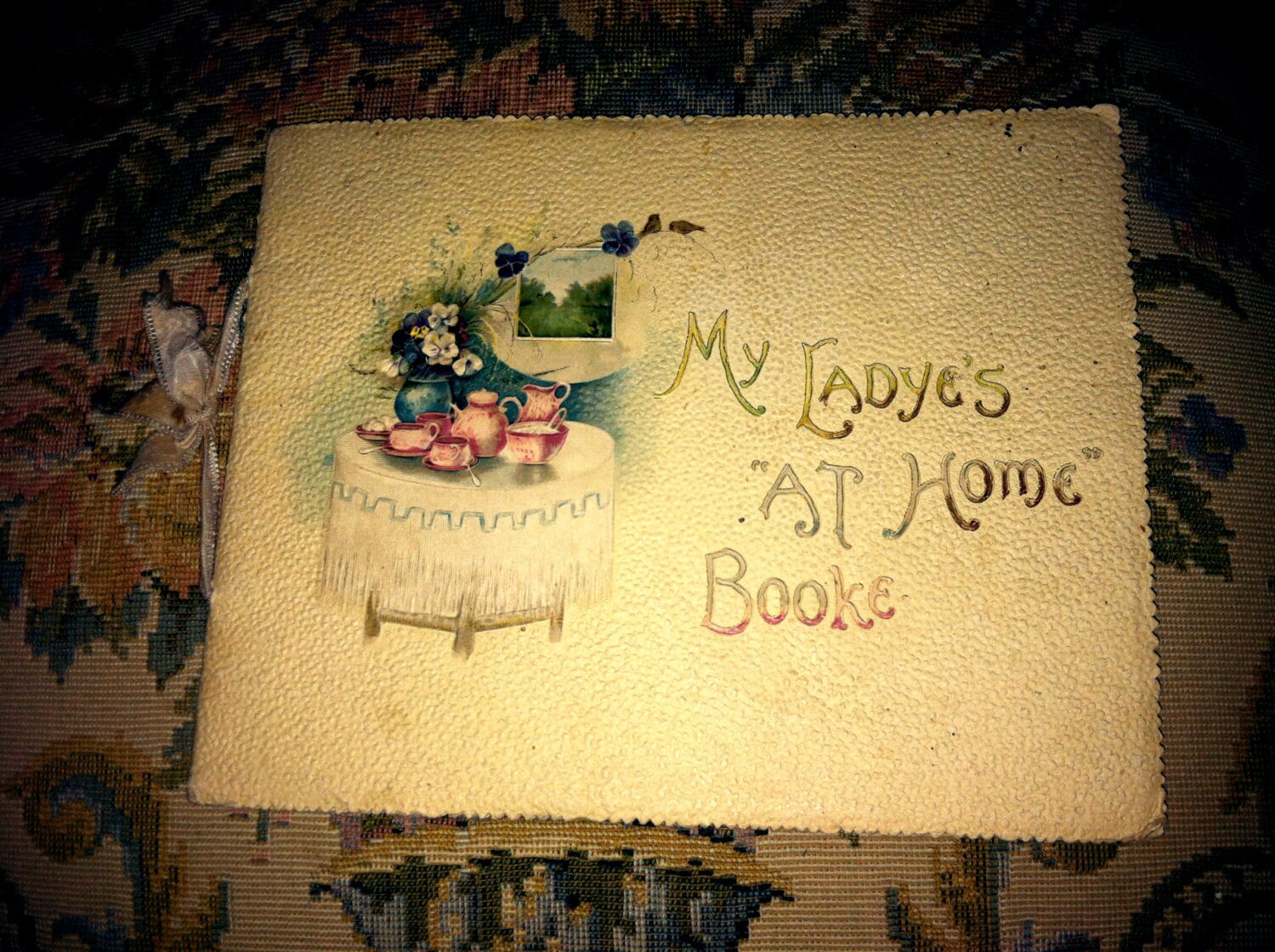 Antique Vintage Victorian Lady's Guest Book Etsy