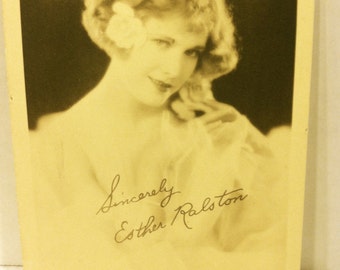 Esther Ralston Celebrity Fan Publicity Photo Vintage 1929
