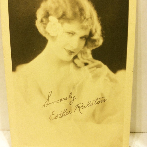 Esther Ralston Celebrity Fan Publicity Photo Vintage 1929