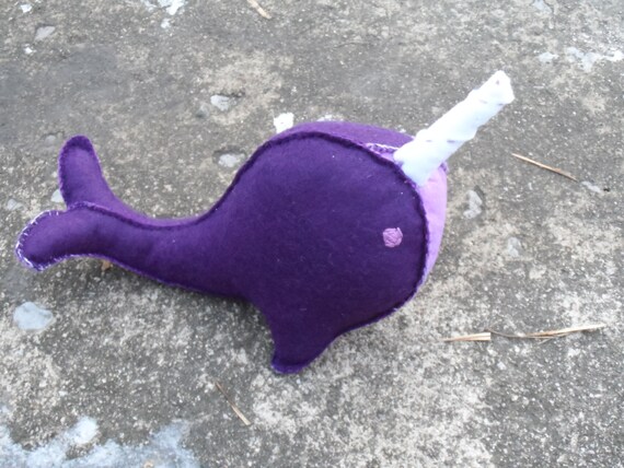 Custom Large Stuffed Plush Gnarly Narwhal Animal | Etsy