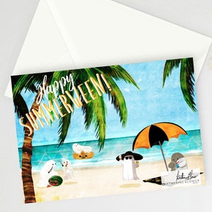 ¡Feliz verano! Tarjeta de felicitación de tamaño A6.
