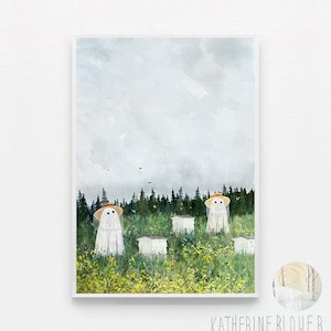Ghost Beekeepers A3 Sized Art Print