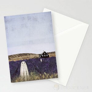 Walter Lavender Field A6 Sized Greetings Card