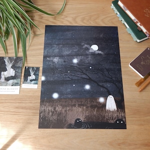 Walter and the Willow Wisps A3 Art Print