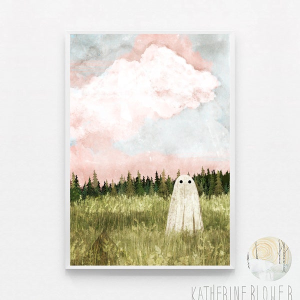 Cotton Candy Skies A3 Sized Art Print