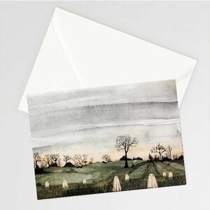 Carte de voeux A6 Morning Light avec enveloppe