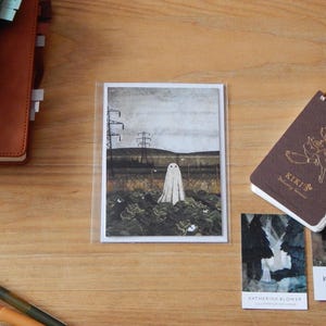 There's A Ghost in the Cabbage Patch A6 Sized Greetings Card