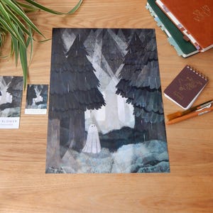 Impression d&#39;art Pine Forest Ghost, format A3