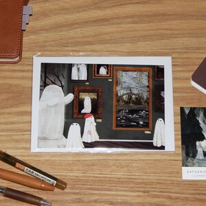 The Ghosts In The Gallery A6 Sized Greetings Card