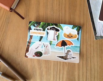 Summerween A6 Sized Sticker Sheet