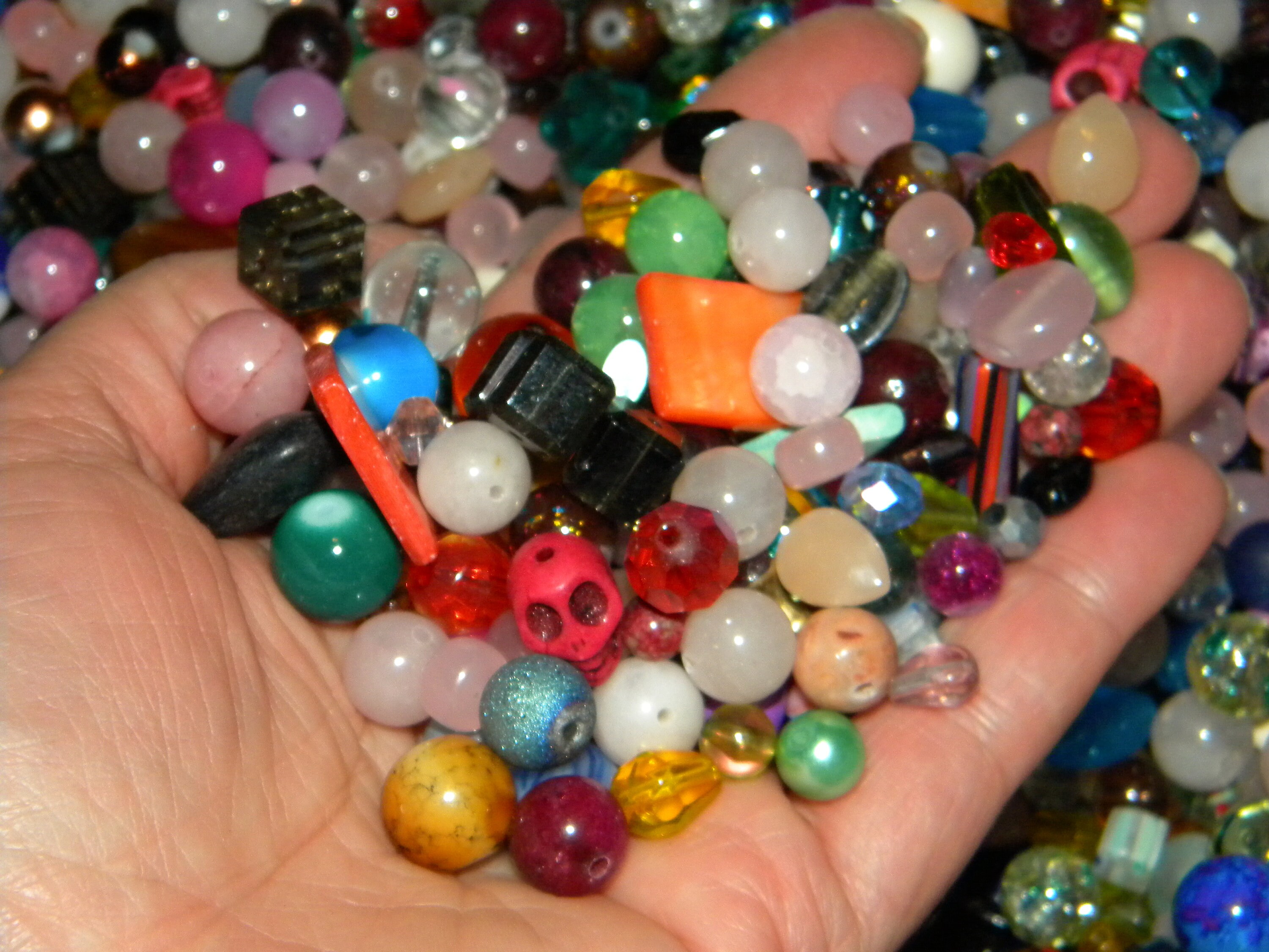 NEW 6/oz Glass beads 612mm Bag of Mixed Beads RANDOM picking Etsy