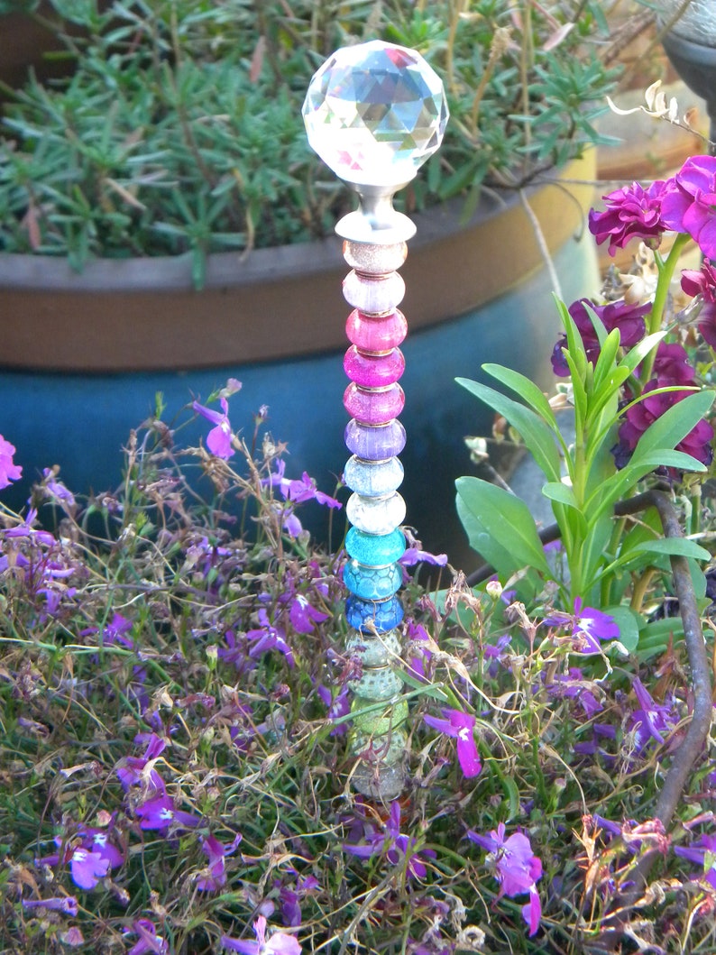 New 1/KIT Garden Stake Metal Rod 12'' Fairy Wand Etsy
