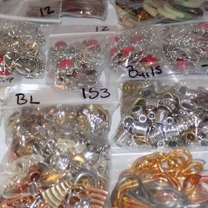 3 POUNDS mixed huge lot of items, Bulk Jewelry sale As pictured HUGE lot earring, necklaces, pendants, focal's charms & More(A9)