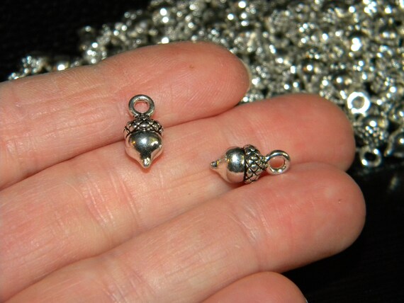 Acorn Nut Charm Antiqued Sterling Silver Acorn Nut Charm Antiqued Sterling Silver