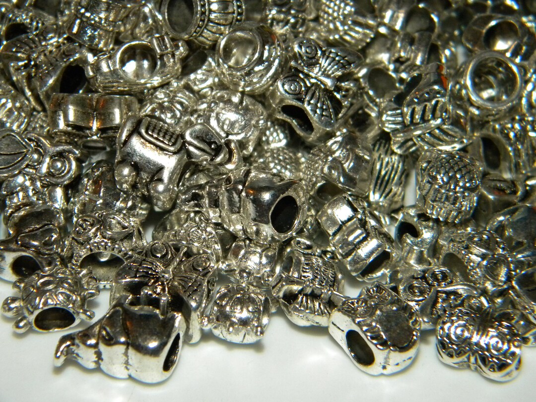 5/10/15pcs Large Hole European Beads, Round Rhinestone Spacer Beads,for DIY Bracelet Jewelry Handmade Craft Beads 10mm