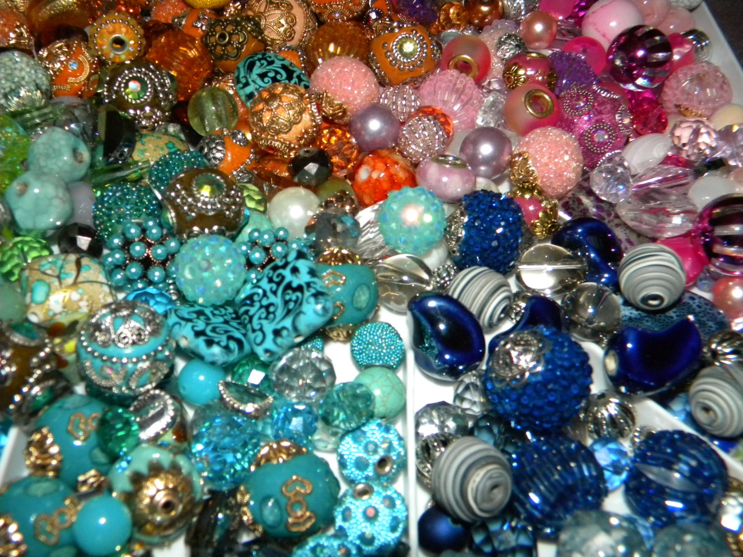 NEW 100/pc Jesse James beads Mixed Bead lot 6mm22mm Loose Etsy