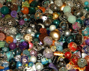 NEW 50/Pc Jesse James beads MIXED Loose Beads 6mm-20mm Randomly picked Mixed Bag of different sizes, shapes, & colors