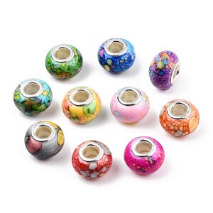 2 Fermagli Stopper Con Tappo In Gomma E Ciondoli In Argento 925, Foro 4,5 Mm, Per Catene 3 Mm - 2