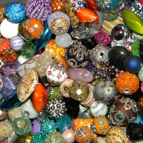 NEW 30/Pc Jesse James beads Destashed MIXED Handmade Kashmiri Beads Loose Beads 6mm-20mm Randomly picked Mixed LOT