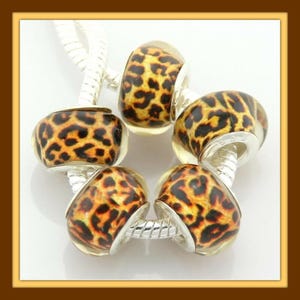 thumbnail image 2 of 2-Pack 18k Gold Over Silver Smooth Spacer European Charm Beads - Stainless Steel, Handmade From Thailand 2 of 5