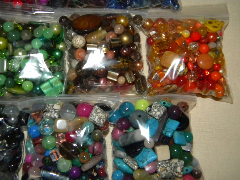 NEW 13 Bags 4/oz Each 3.25 POUNDS Gemstone & Glass Beads - Etsy