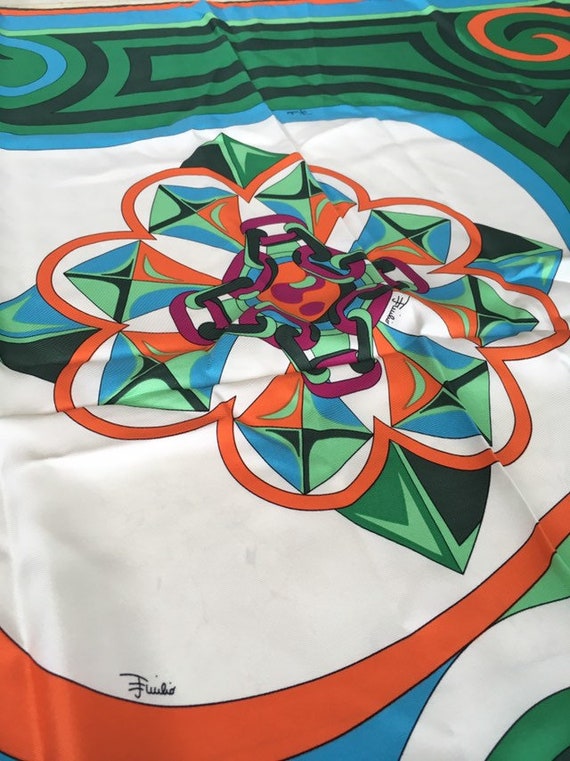 Emilio Pucci Scarf Geometric psychedelic printed i