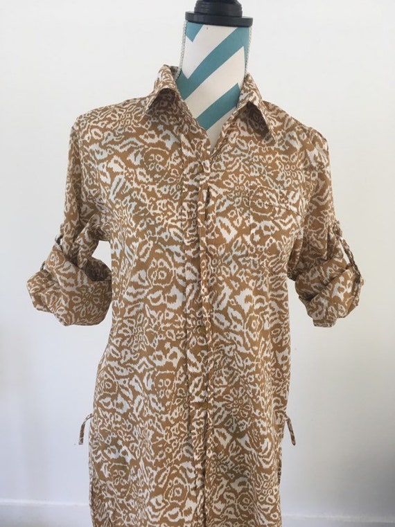 Vintage DVF Diane Von Furstenberg Shirt Dress Reso