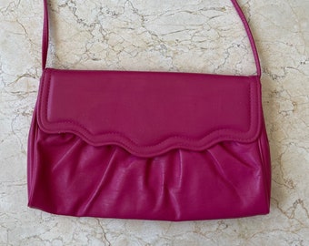 Vintage Scalloped Pink Small Envelope Purse
