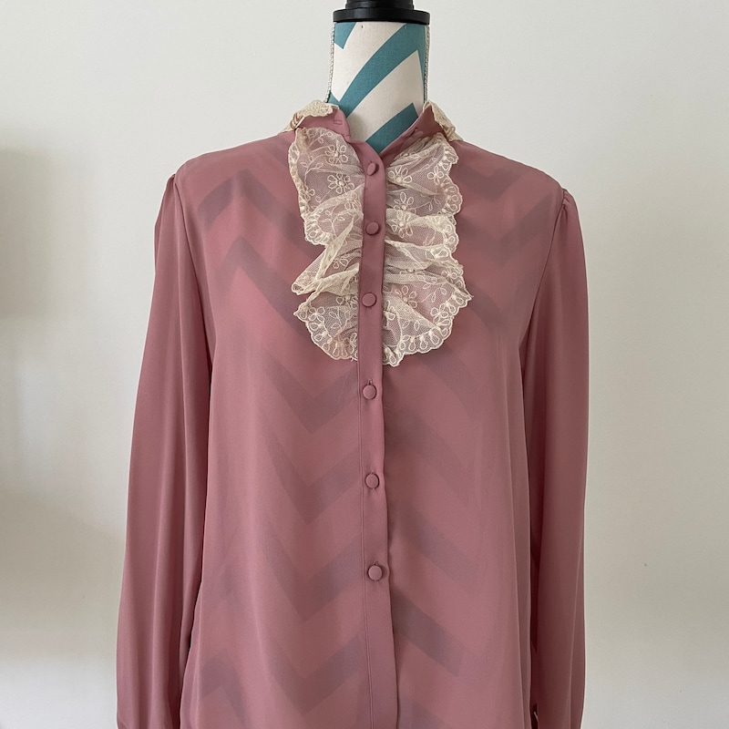 Dusty Rose Blouse (S-M) 