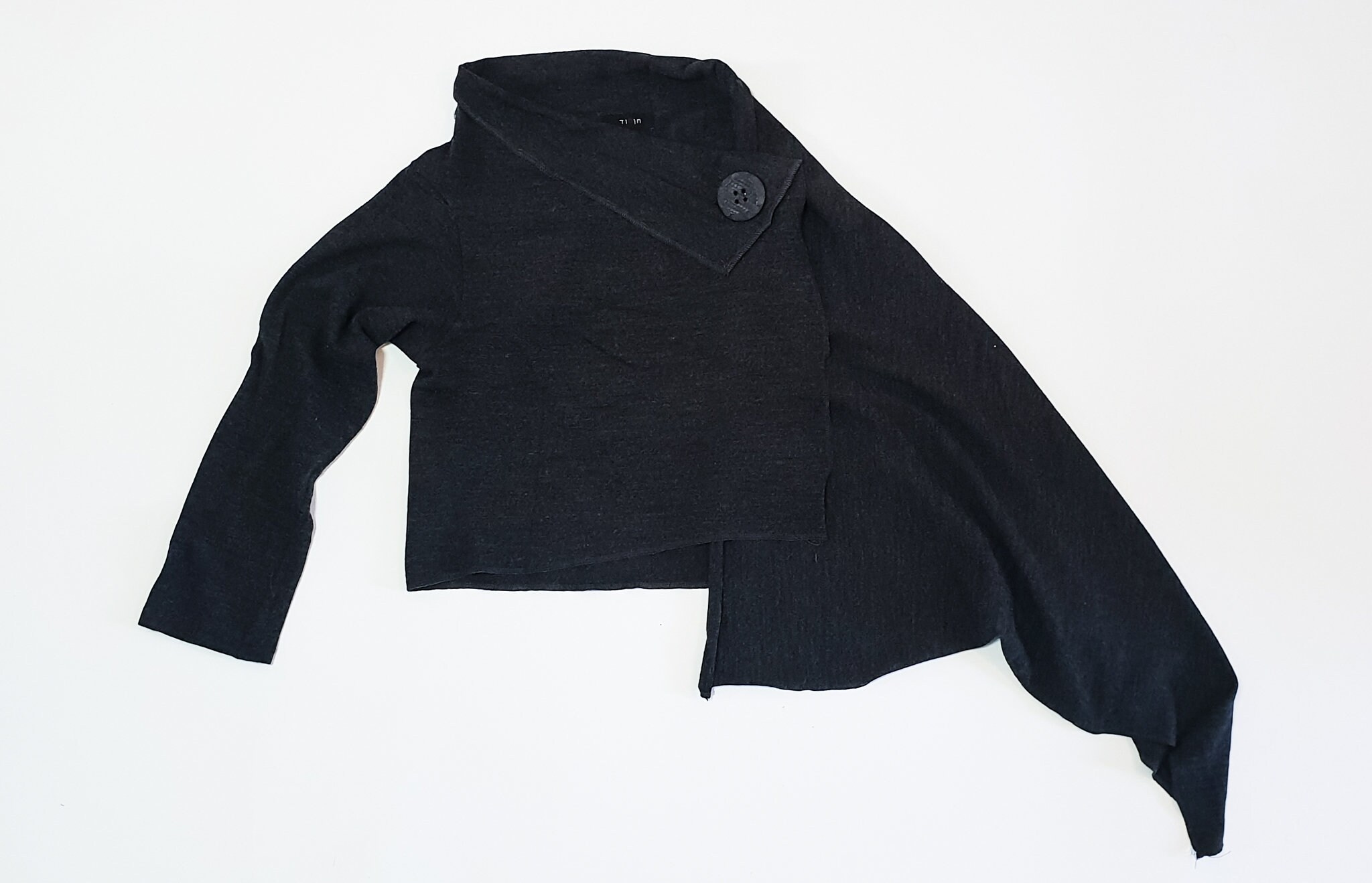 One sleeve shawl / Unique asimmetrical top / Women chic jacket | Etsy
