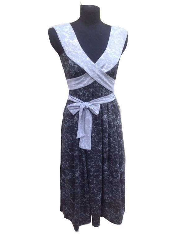wrap around evening dress