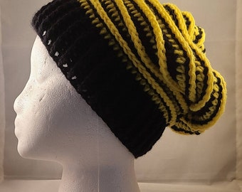 Loyal & True Badger House Crocheted Slouchy Hat