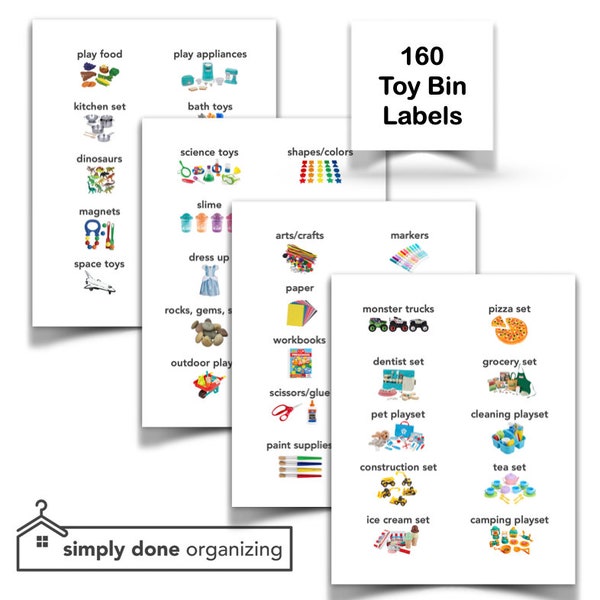 Toy Bin Labels Etsy