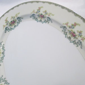 Vintage Meito China Oval Serving Platter 16,Easter, Thanksgiving, Christmas, Farmhouse, Rustic, Shabby image 1